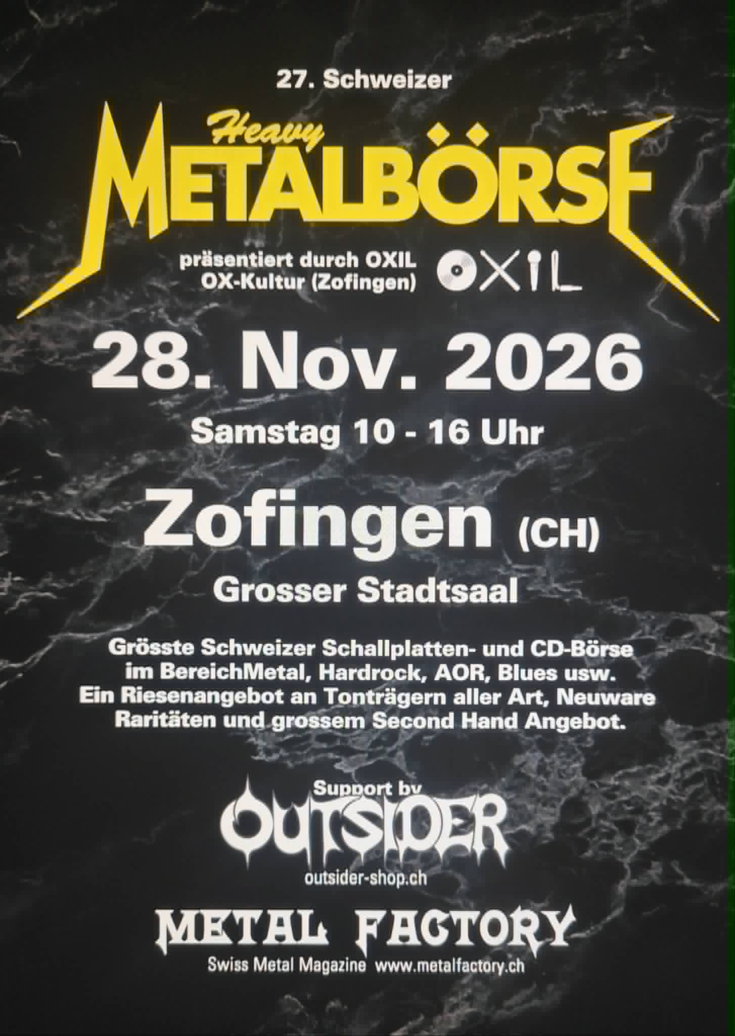 Metalbörse 26 Zofingen