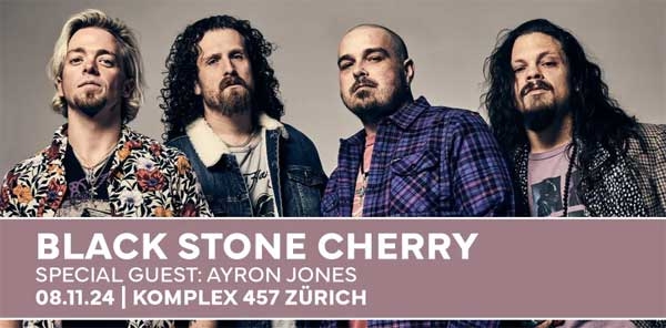 Gewinnt hier 2x2 Eintritte für BLACK STONE CHERRY in Zürich