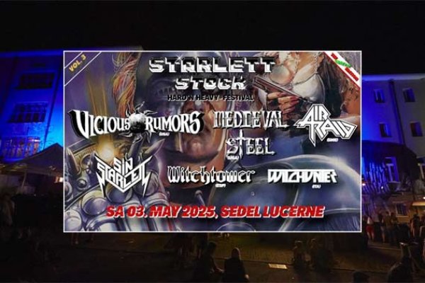 Starlett Stock Festival Vol. III (mit Vicious Rumors – Medieval Steel – Air Raid...)