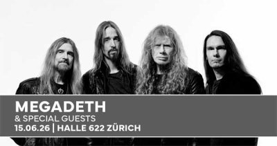 Holt euch 2x2 Eintritte für MEGADETH in Zürich!