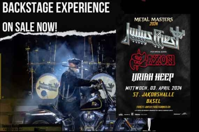 JUDAS PRIEST bieten ihren Fans auch in Basel einen exklusiven Zugang zum Backstage bei ihrer &quot;Metal Masters Tour 2024&quot;