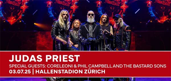 Holt euch 2x2 Eintritte für JUDAS PRIEST in Zürich!